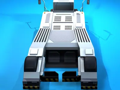 Airport tow tractor2 3D model