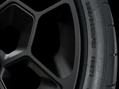 Bridgestone Potenza Sport 265 30 ZRF R21 3D model