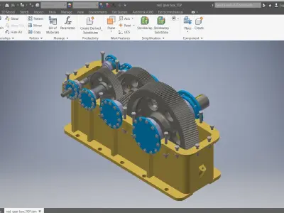 Reduction Gearbox 3D model 3D model