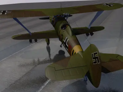 Henschel Hs-123 A-1 3D model