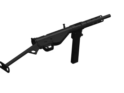  Sten submachine gun Mk2  3D model