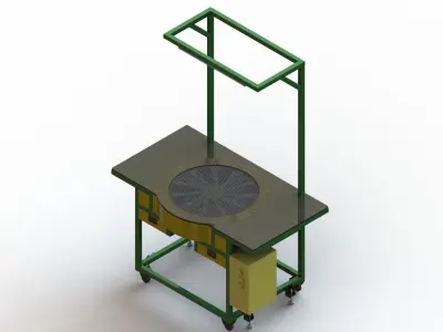 Disc Sander for Refurbished Car Rubber 3D model