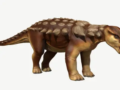 Edmontonia dinosaur Low-poly 3D model
