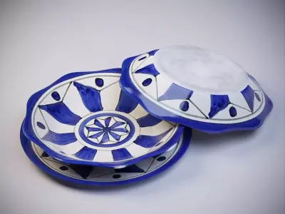Vietri Classical Dinner Plates 3D model