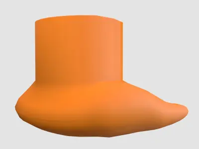 animal cartoon foot  3D model