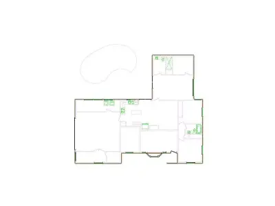 Detailed Exterior Sketch by Interior - 2001-2500 SF - Xactimate 3D model