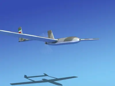 Mohajer 3 Drone V03 3D model