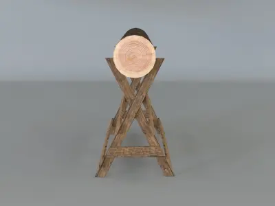 Log Holder 3D model
