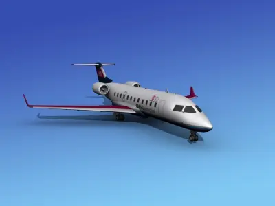 Canadair CRJ200 Ibex Airlines 3D model
