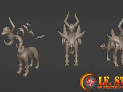 Pokemon Mega Houdom 3D model