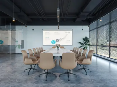  Office interior scene 25 3D model