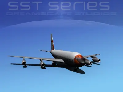 Boeing KC-135E Stratotanker LPSS V07 3D model