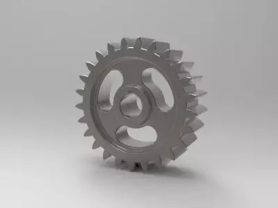 Gears gear Low-poly 3D model