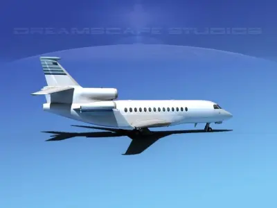 Dassault Falcon 7X V15 3D model