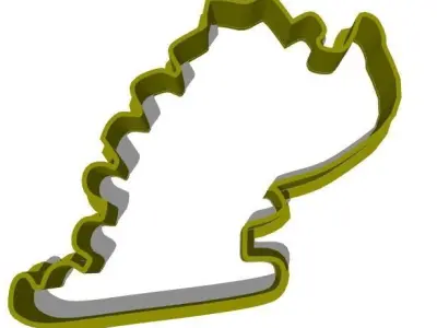 Combo 3 Dinosaur Cookie cutter 3D print model