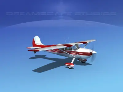 Cessna 170 V04 3D model