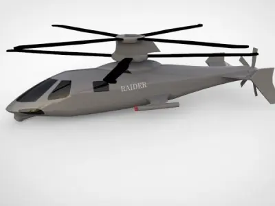 Sikorsky S97 Raider helicopter 3D model