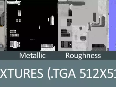 Industrial Building Free low-poly 3D model