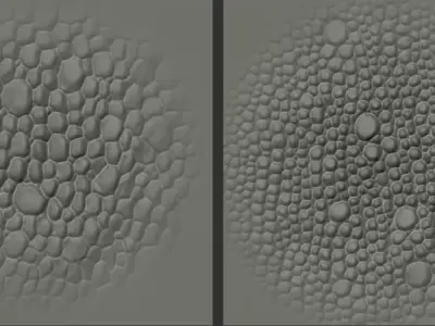 17 Reptile Skin Scale Alphas    Dragon Lizard Crocodile Snake 3D model