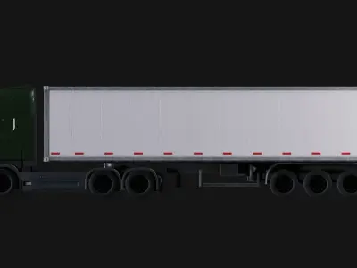 Cargo Truck Low-poly 3D model