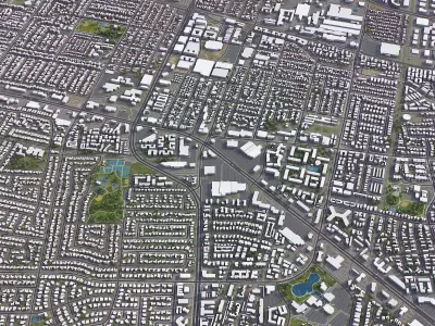 Sunnyvale Low-poly 3D model