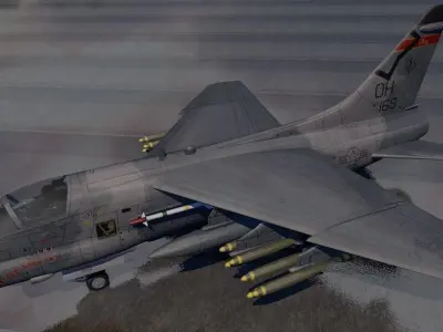 Vought A-7E Corsair II 3D model