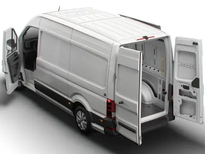 MAN TGE Panel Van L2H2 HQ Interior 2023 3D model