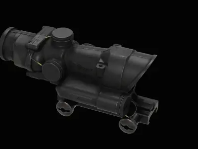 Trijicon ACOG4X32 LED Low-poly 3D model