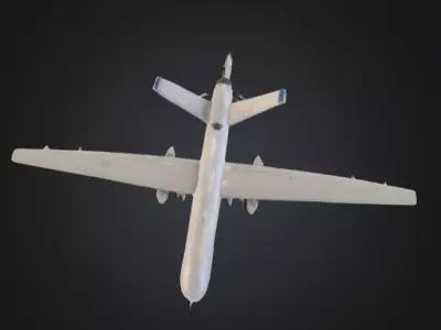 Drone UAV Sky Sentinel Futuristic Low-poly 3D model