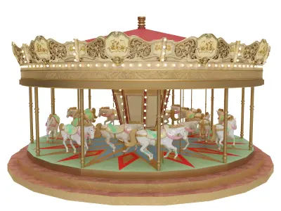 Carousel 3D print model