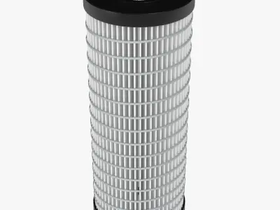 Black and White Air Filters 3D model