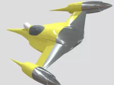 N1 Naboo Starfighter Free 3D model