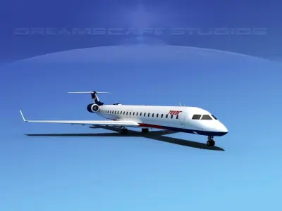 Bombardier CRJ900 Texair 3D model