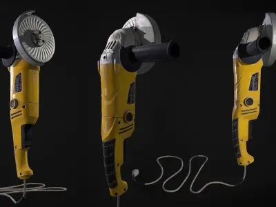 Grinder fish Low-poly 3D model