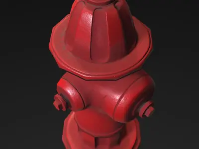 Hydrant - PBR Textures Low-poly 3D model