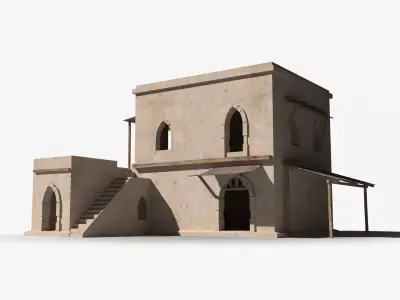 Arab x6 Low-poly 3D model