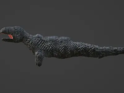 free sea monster titan model Free 3D model