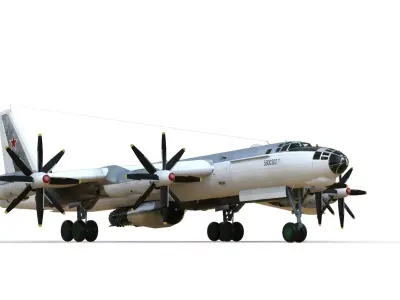 Tupolev Tu-95V Bear A Tsar Bomba 3D model