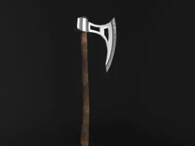 Battle Axe Breaker Free low-poly 3D model