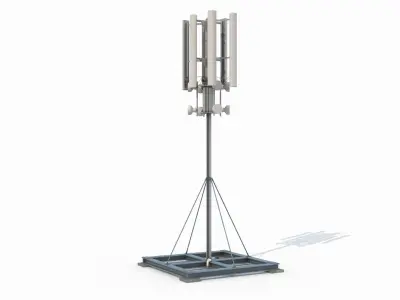 Telecommunication Cell Tower 3 3D model