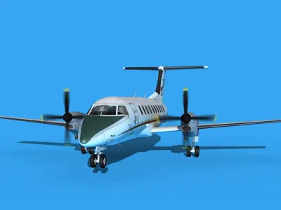 Embraer EMB120 Royal Air Charters 3D model