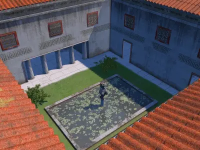 Greek classic house 3D model