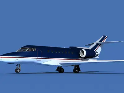 Hawker Siddley 1000 V15 3D model