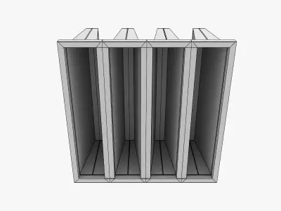 Rigid Bag Filter 3D model