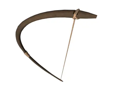 Bow of arrow 1 Low-poly 3D model