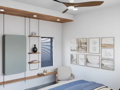 Modern Bedrooms interiors Free 3D model