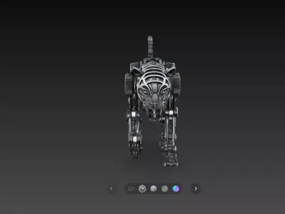 Mechanical Tiger Robot Animal Sci Fi 3D Print STL Model 3D print model