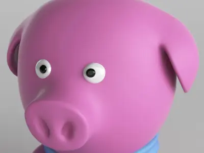 Toy Pig Animal Character 3D model 3D model