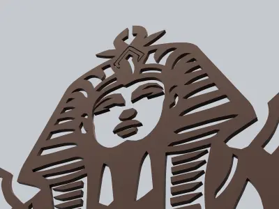 Egyptian Symbols - 059 - Topology Low-poly 3D model