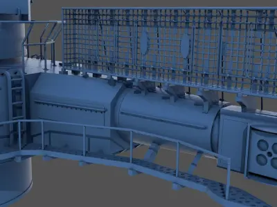 Yamato 15m main rangefinder - Commercial license - 1-100 scale 3D print model